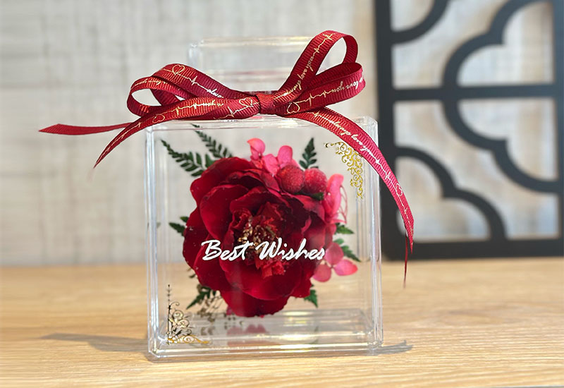 永恆香語．牡丹花禮 永生花